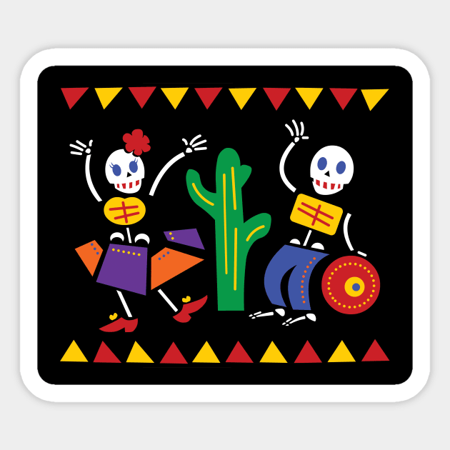 Dia de los Muertos Sticker by Hayh0